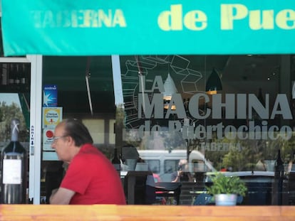 Restaurante La Machina de Puertochico, en Majadahonda, el lunes pasado. 