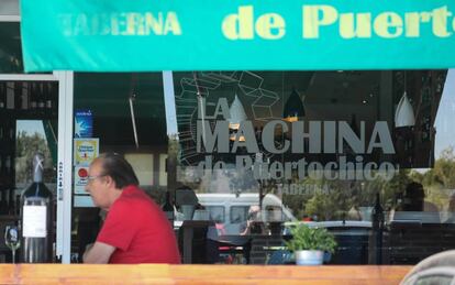 Restaurante La Machina de Puertochico, en Majadahonda, el lunes pasado. 