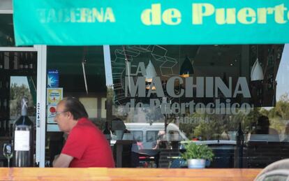 Restaurante La Machina de Puertochico, en Majadahonda, el lunes pasado.