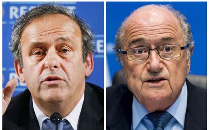 Platini y Blatter.