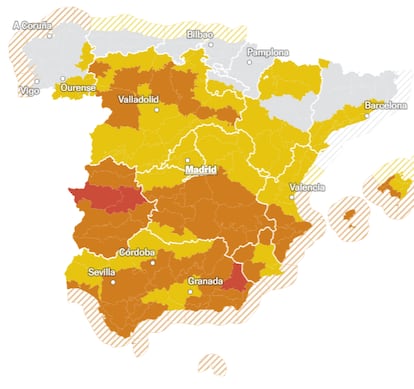 El temporal ‘Kristin’ llega a gran parte de España con lluvias, nieve y viento