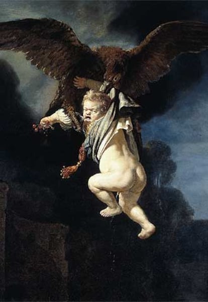 <i>El rapto de Ganymede</i>, de Rembrandt, una de las obras que forman parte de la exposición de Ámsterdam.