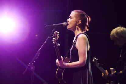 Suzanne Vega, en su concierto de ayer en Madrid.