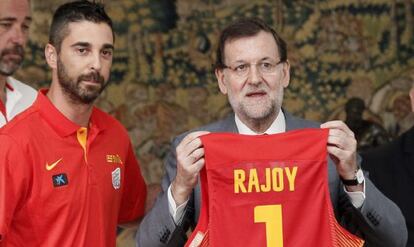Rajoy y Juan Carlos Navarro, en Moncloa.