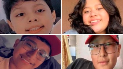 Los cuatro niños que desaparecieron el fin de semana en Chihuahua: Elías Gómez Herrera, Madahi Gómez Herrera, Ismael Gómez Herrera e Issac Gómez Herrera.