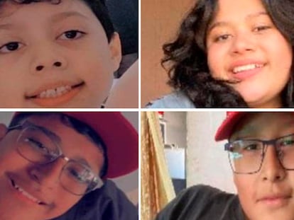 Los cuatro niños desaparecidos en Chihuahua: Elías Gómez Herrera, Madahi Gómez Herrera, Ismael Gómez Herrera e Issac Gómez Herrera.