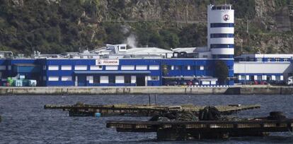 Sede de Pescanova en Chapela (Redondela), en la ría de Vigo
