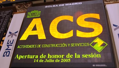 Pantalla con la apertura de honor de la sesión de ACS.