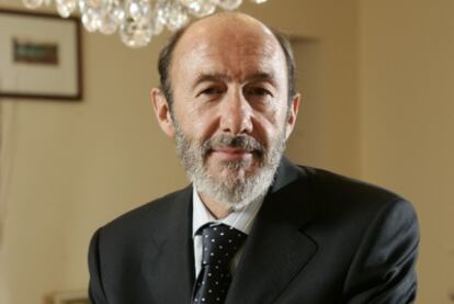 El vicepresidente y portavoz del Gobierno, Alfredo Pérez Rubalcaba.