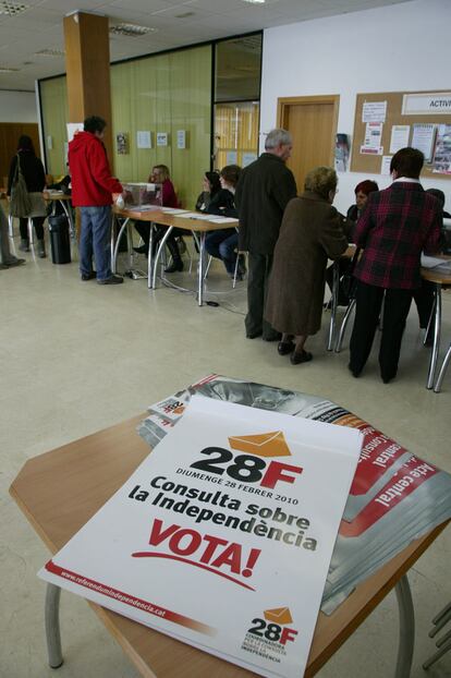 Consulta independentista en El Vendrell (Barcelona).