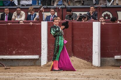 Javier Cortés, en 2018, en la plaza de Las Ventas.