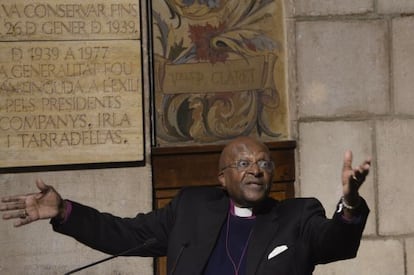 Desmond Tutu, en l&#039;entrega al juny del Premi Internacional de Catalunya