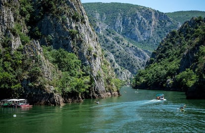 El cañón de Matka, cerca de Skopje, en Macedonia del Norte.