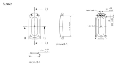 Dimensiones correa Google Fitbit Air