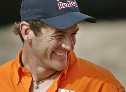 Marc Coma, el sábado, tras ganar el Rally Dakar, corrido este año en Argentina y Chile.