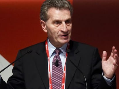 Gunther Oettinger, Comisario de la Econom&iacute;a y Sociedad Digital.