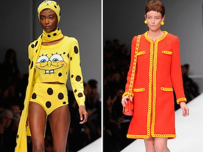 Moschino saca a desfilar a Bob Esponja y ‘diseña’ el uniforme olímpico español