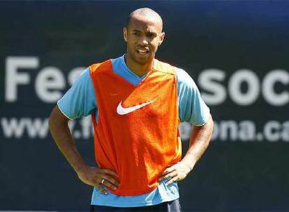 Henry, durante un entrenamiento