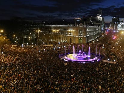 The 2019 Women’s Day march in Madrid.