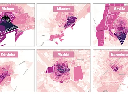 ¿Dónde están los casi 400.000 pisos turísticos de España? El mapa, calle a calle
