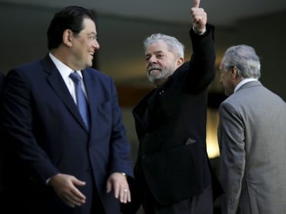 El expresidente Lula da Silva y el vicepresidente Michel Temer, en Brasilia, el pasado miércoles.