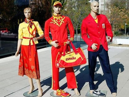 Uniforme de la firma rusa propuesto para el equipo olímpico español.