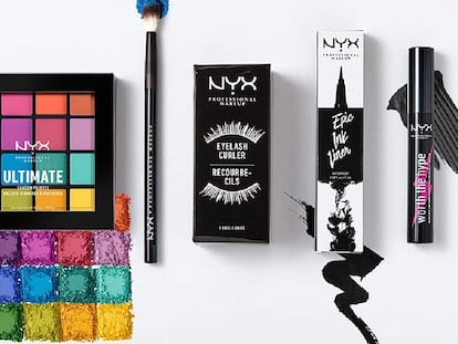 Los cinco productos que se incluyen en este kit regalo de NYX.