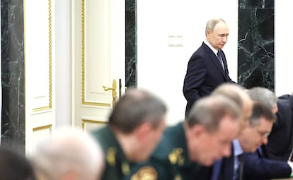 El presidente de Rusia, Vladímir Putin, este jueves en Moscú.