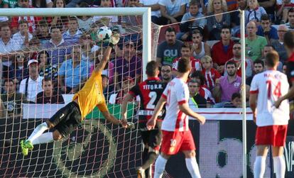 Momento del gol del Rayo.