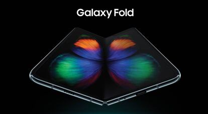 Imagen promocional del modelo plegable de Samsung