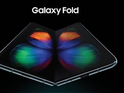 Imagen promocional del modelo plegable de Samsung