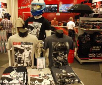 La tienda museo del Circuito de la Sarthe, en Le Mans.