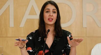La portavoz del Ayuntamiento de Madrid, Rita Maestre, el 8 de noviembre de 2017.