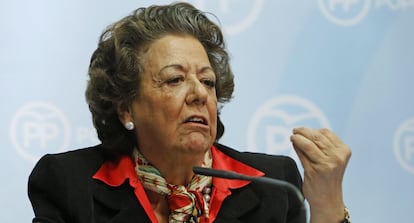 Barberá, en una rueda de prensa el pasado martes.