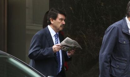Ángel Luis olmedo Ovejero a su llegada a la Audiencia Nadcional.