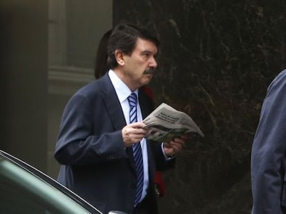 &Aacute;ngel Luis olmedo Ovejero a su llegada a la Audiencia Nadcional.