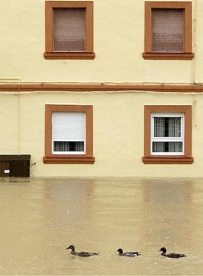 Las feurtes lluvias en Vizcaya han causado cortes en diferentes vías de comunicación primarias y secundarias, así como de las líneas de cercanías de Renfe y el metro de Bilbao