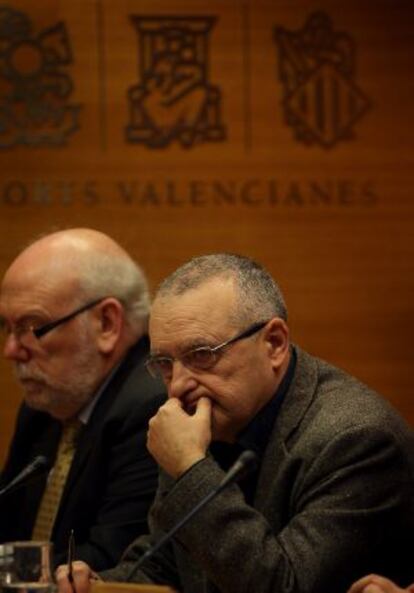 Víctor Baeta, este lunes en la comisión de la CAM en las Cortes.