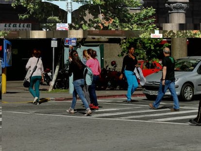 Uma rua de Montevid&eacute;u.