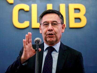 El presidente del FC Barcelona, Josep Maria Bartomeu, en una imagen de archivo.