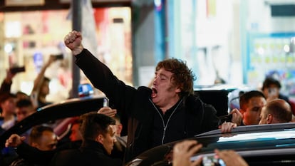Javier Milei, en Buenos Aires, el pasado 30 de abril.