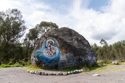 La Piedra Chilintosa, conocida también como estrato volcán, llegó con la erupción de Volcán Cotopaxi