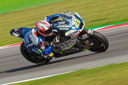 Christophe Ponsson, en los primeros libres del GP de San Marino.