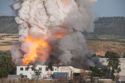 Imagen del incendio que se ha producido el pasado viernes, en una imagen de ese mismo día.