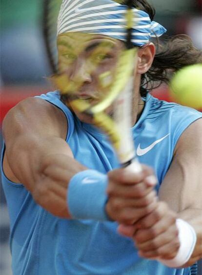 Rafa nadal, durante el partido ante Murray