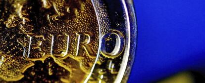 Detalle de una moneda de euro.