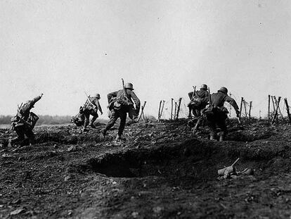 Imagen de la Primera Guerra Mundial de la exposición <i>La Gran Guerra en imágenes 1914-1918,</i> en el Museu d&#39;Història de Catalunya (hasta el 2 de marzo).