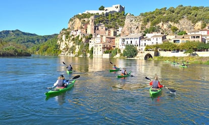 Vista del pueblo de Miravet, en Tarragona.