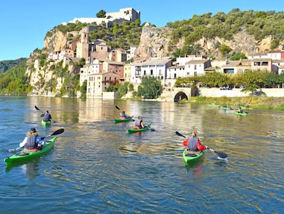 Vista del pueblo de Miravet, en Tarragona.