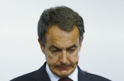 Zapatero, tras la derrota.